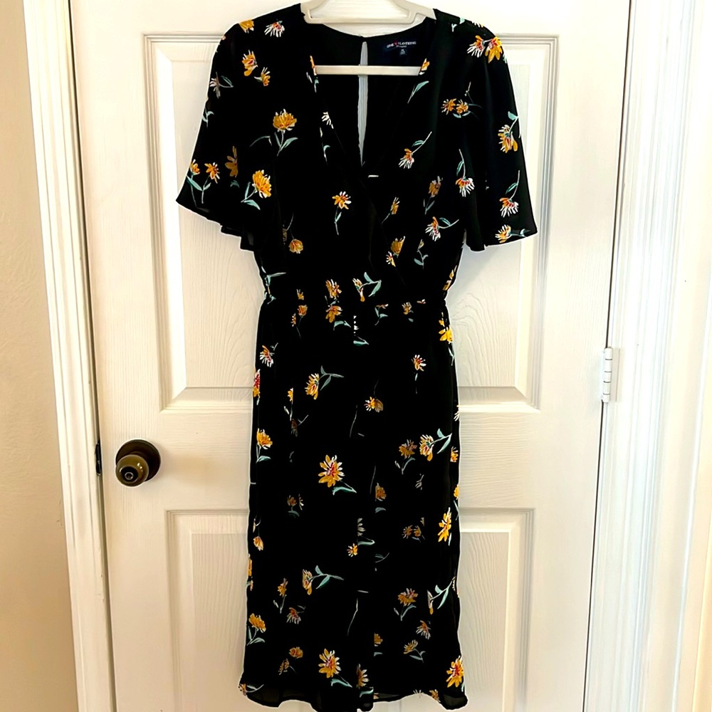 Floral Black Jumpsuit